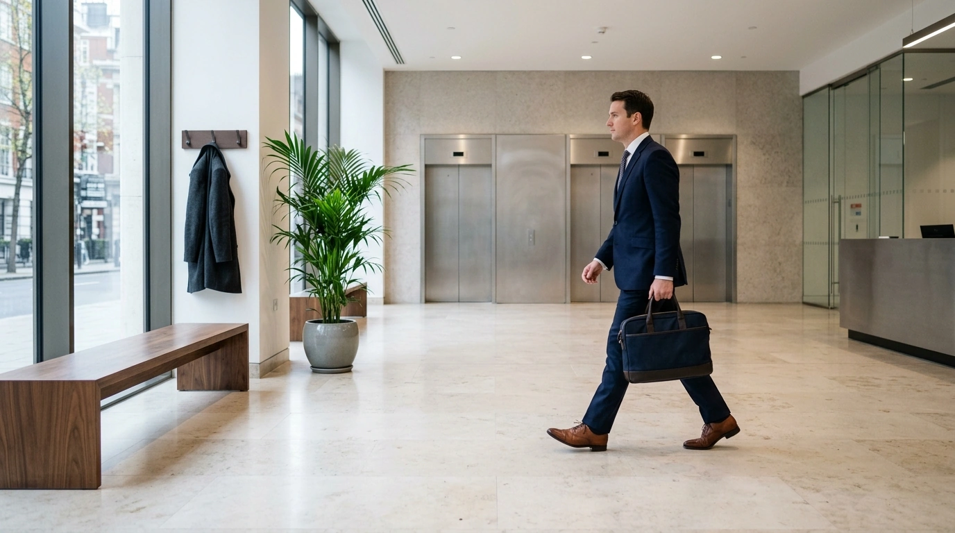 British Business Men’s Leather Oxfords: Workday Style